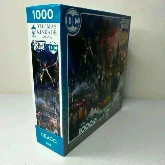 Sealed BNIB Ceaco Thomas Kinkade DC Comics Justice League 1000 Pce Jigsaw Puzzle - Picture 2 of 11